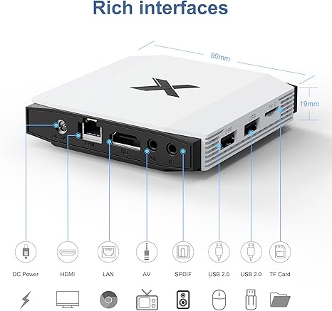 Android TV Box 4GB RAM 32GB, Smart TV Box Android 4K